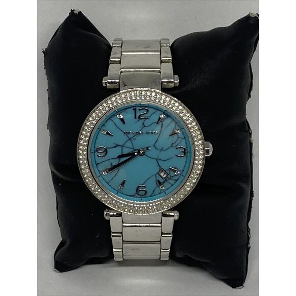 Michael Kors MK6373 Womens Silver Stainless Steel Analog Dial Quartz Watch VK763 - Picture 1 of 12